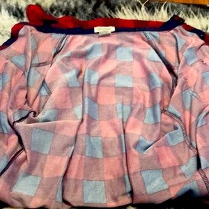 Long sleeve button down checkered printed shirt